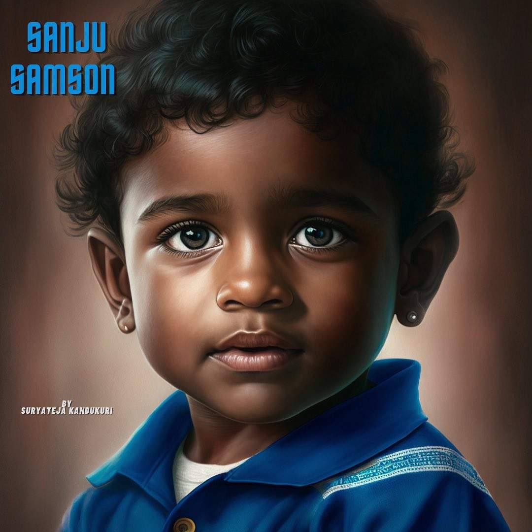 Sanju Samson as a kid